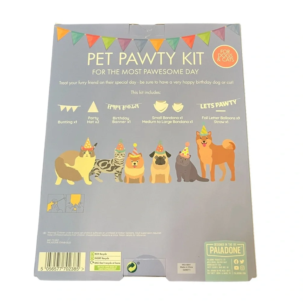 Pet Pawty Kit (NIB) (For Cats & Dogs) - Picture 4 of 5
